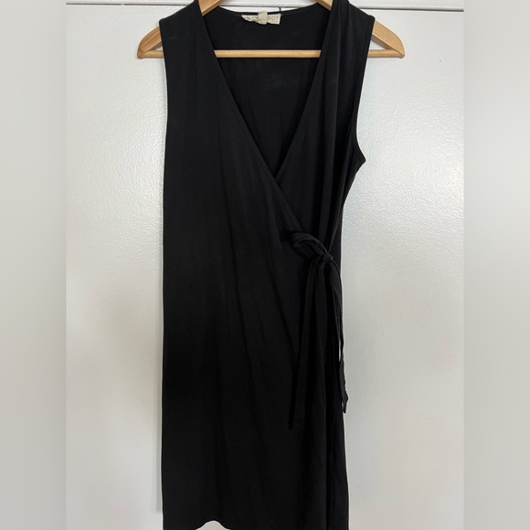 Synergy Black Wrap Dress - Picture 1 of 9